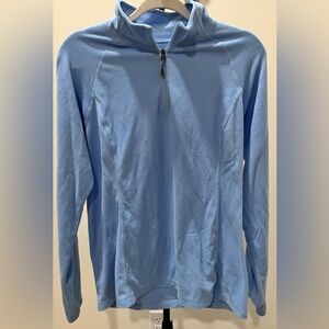 White Sierra Sky Blue Pullover